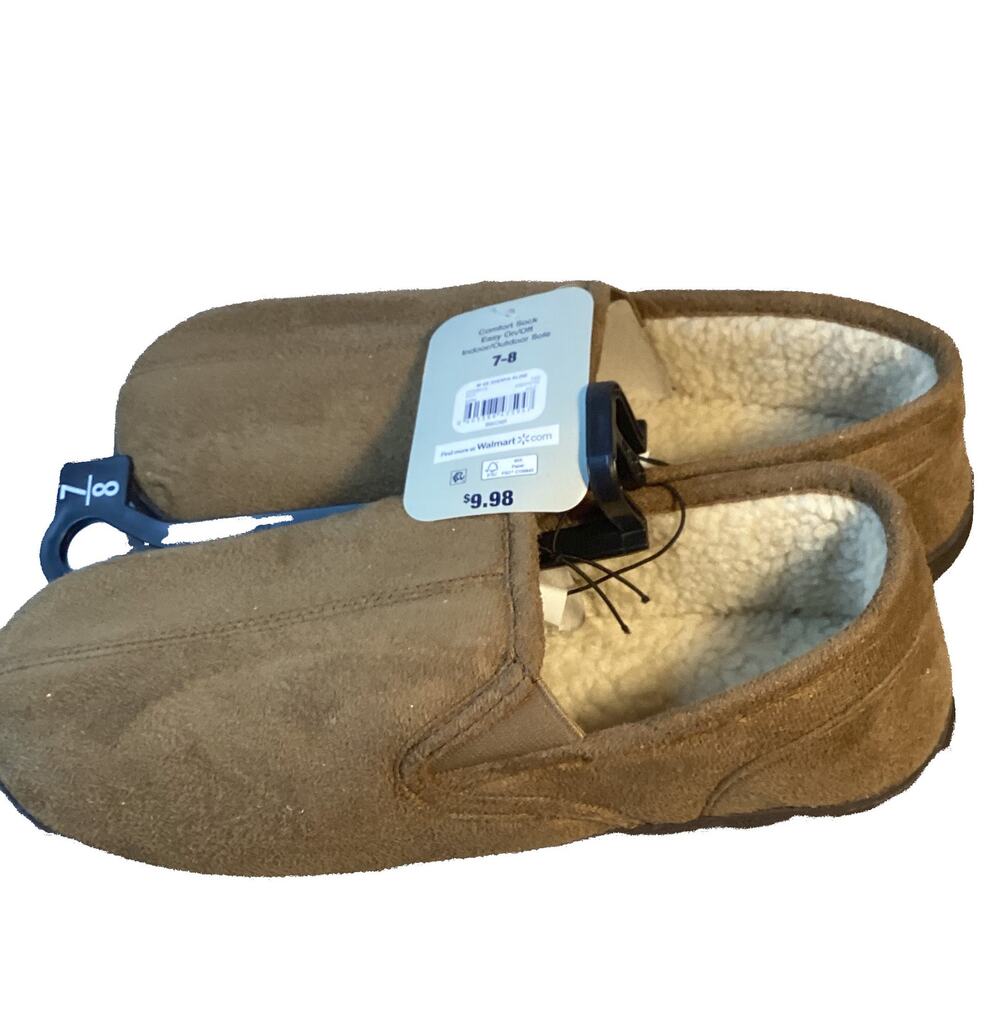 NWT George Sherpa Aline Indoor/Outdoor Slip on Shoe